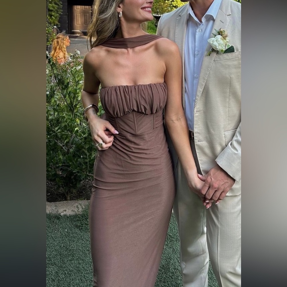 NWT LPA Vittoria Maxi dress in chocolate